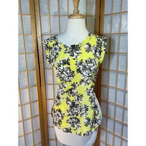 J.Crew Sz 2 Silk Eyelet/Floral Top